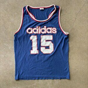 Adidas Men's Blue and Navy Top